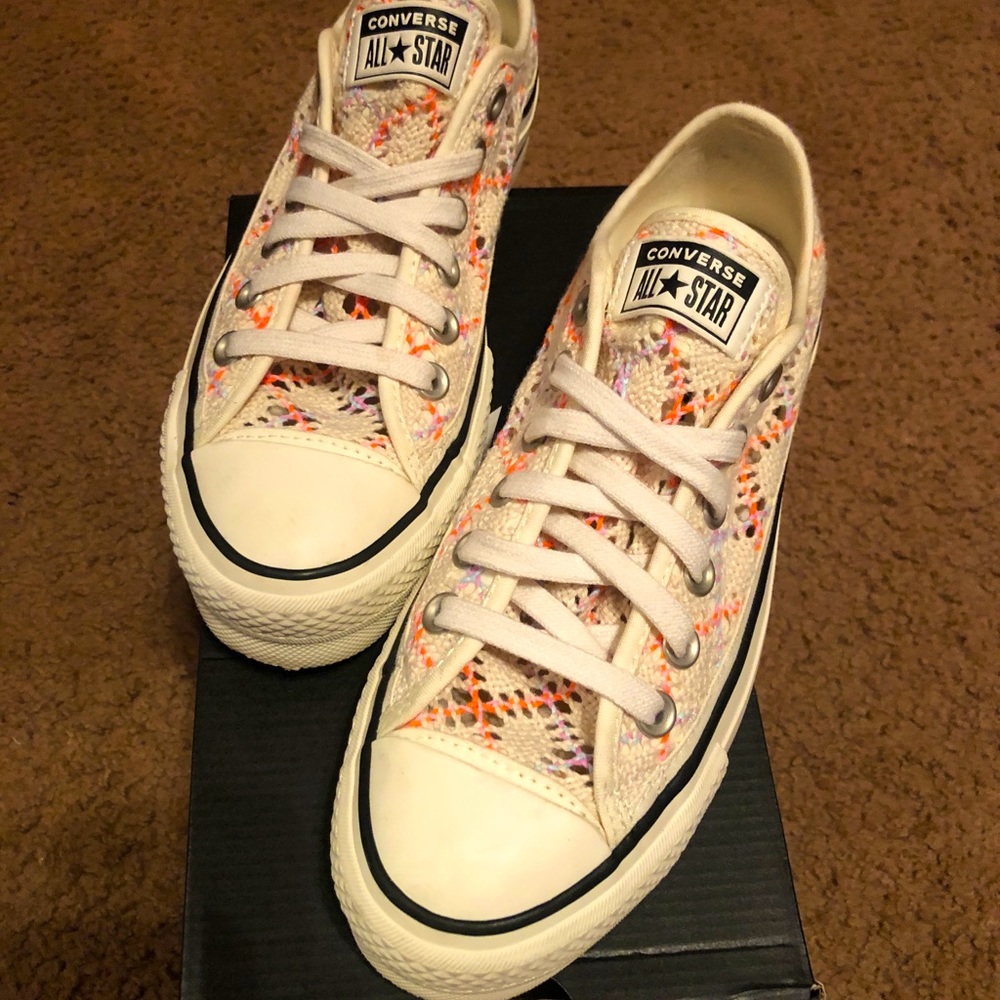 Converse Boho Crochet Low Top Platform Sneaker